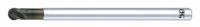 OSG Ball End Mill: Carbide, Diamond Coated, 4 Flute, 3/16" Mill Dia, 3/16" LOC, 3" OAL (MPN 70320416)