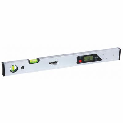 INSIZE Electronic Level: 0°– 360°, Includes Batteries, 4 Neodymium, ±0.20°, 24 in Overall Lg - Magnetic Digital Levels