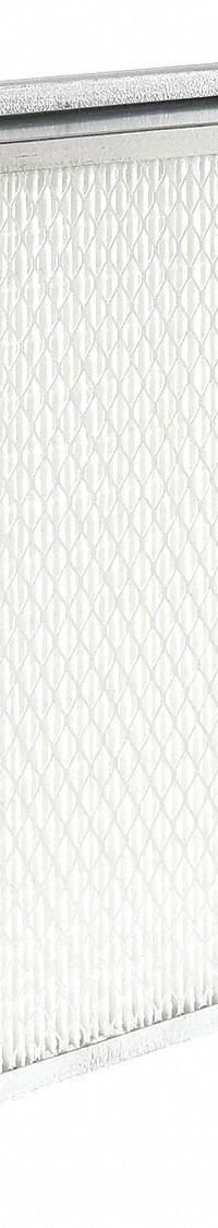 GRAINGER Minipleat Air Filter: 24 in x 24 in x 4 in, Fiberglass, Metal, Single Header, MERV 13 (MPN 2GFK9). Key specifications — Brand: GRAINGER; Frame or Header Material: Metal; Media Material: Fiberglass.