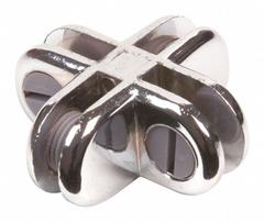 ECONOCO Glass Binning Connector 4 Way: 2 in Overall Ht, 1/2 in Overall Wd, 2 in Overall Dp, Plastic (MPN CON/4). Key specifications — Connector Type: 4-Way; Material: Plastic; Includes: Tightening Screws; Brand: ECONOCO.