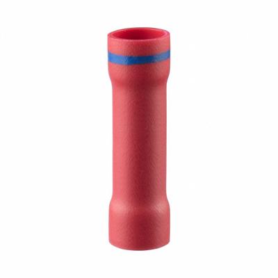 PANDUIT Butt Splice Connector: Red, Vinyl, For Wire Size 16 AWG – 8 AWG, 600 V - Insulated Butt Splice Connectors