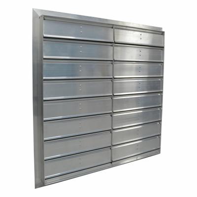 CANARM Motorized Damper: For 36 in Nominal Duct Dia, Double Panel, 36 in H, 36 in W - Motorized Wall-Mount Backdraft Dampers