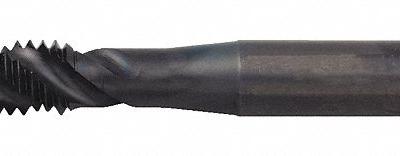 WIDIA GTD Spiral Flute Tap: M3.5x0.6 Metric, D4 / 6H, 2 Flute, Bottoming Chamfer - General Purpose Spiral-Flute Taps