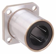 NB Linear Square Flange Mount Bearing: Single, SWK, 2 in ID, 4.375 in Flange Wd (MPN SWK32GUU). Key specifications — Material: Resin.