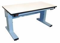 PRO-LINE Workbench: Adj Ht, Laminate, 60 in x 30 in, 1,000 lb Overall Load Capacity, Blue (MPN MVSII6030P-L14). Key specifications — Brand: PRO-LINE.