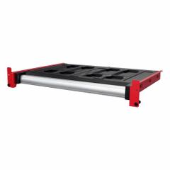 MILWAUKEE PACKOUT Rack drawer: 27 in W x 21 in D x 2 3/4 in H, Steel, Black, 1 Shelves (MPN 48-21-8040). Key specifications — attr1120130: MILWAUKEE; attr1120217: Steel; attr1120218: Black.
