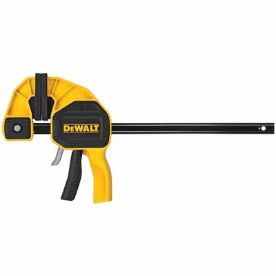 DEWALT Bar Clamp/Spreader: Full-Faced, 12 in Max Jaw Opening, 0 in to 12 in - Dual-Function Trigger Clamps & Spreaders