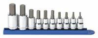GEARWRENCH Socket Bit Sets: 1 - 25 Pieces, 3/8 in, 1/2 in Drive Size, 10 Pieces, Fixed Insert (MPN 80578). Key specifications — attr1216280: Fixed Insert; attr1216283: GEARWRENCH; attr1225718: 4 mm to 17 mm; attr1227491: 3/8 in, 1/2 in.