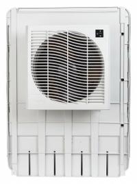 MASTERCOOL Window Evaporative Cooler: 2,000 sq ft, 2 gal Water Capacity, 5-15P, 1/2 hp HP (MPN MCP59). Key specifications — Number of Speeds: 3; Brand: MASTERCOOL.