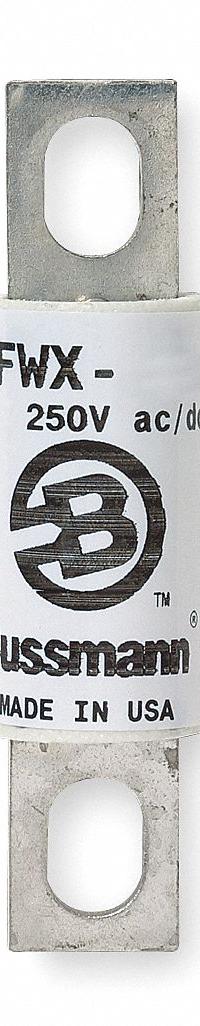 Semiconductor Fuse: FWX Series, Fast-Acting, 60 A, 250 V AC, 250 V DC DC Volt Rating, Non-Indicating (MPN FWX-60A). Key specifications — Series: FWX; Brand: BUSSMANN; Voltage Type: AC/DC.
