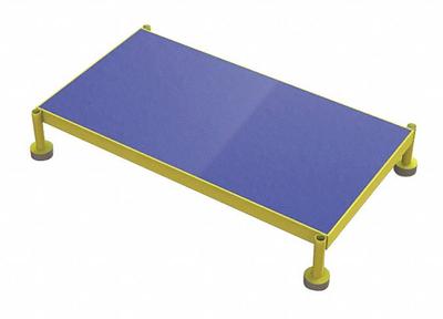 TRI-ARC Adjustable Height Work Platform: 14 in Platform Ht - Max, 19 in Platform Wd - Cushioned Adjustable-Height Single-Step Platforms