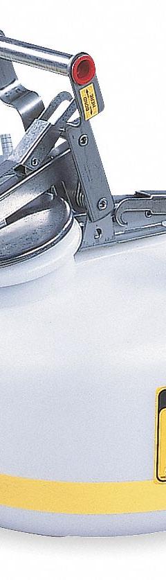 JUSTRITE HPLC Waste Can: 2 gal Can Capacity, Polypropylene Fitting Material, 2 Fittings (MPN PP12752). Key specifications — Seal Material: EDPM; Brand: JUSTRITE; Can Material: Polyethylene; Fitting Material: Polypropylene.
