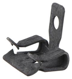 Hammer-On Beam Clamp: Steel, 1/8 in to 1/4 in, 1 in Overall Lg, 200 lb Load Capacity (MPN BE-2-4). Key specifications — Beam Flange Thickness: 1/8 in to 1/4 in; Compatible Pipe Size: 1/4 in; Load Capacity: 200 lb; Overall Length: 1 in; Overall Width: 1 in; Overall Height: 1 in; Material: Steel; Finish: Zinc Plated.
