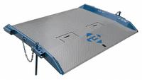 BLUFF Dock Board: 15,000 lb Load Capacity, 72 in Overall Lg, 66 in Overall Wd, Diamond Treadplate (MPN 15T6672). Key specifications — Material: Steel; Brand: BLUFF.