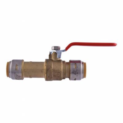 SHARKBITE MAX Manual Two-Way Ball Valve: 3/4 in, Brass, Straight, Push x Push - Brass Ball Valves
