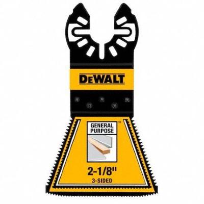 DEWALT Oscillating Tool Blade: 2 1/8 in Blade Wd, 4 5/16 in Overall Lg, Plunge Cutting - Open-Back Universal OIS Mounted Blades