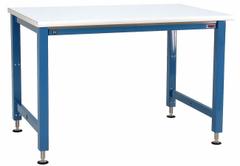 BENCHPRO Workbench: Adj Ht, Laminate, 96 in x 36 in, 1,000 lb Overall Load Capacity, Blue (MPN AED3696). Key specifications — Brand: BENCHPRO.