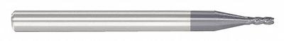 APPROVED VENDOR Corner Chamfer End Mill: Carbide, AlTiN Coated, 4 Flute, 1/16" Mill Dia - Reduced-Neck Fast-Cutting Carbide Corner-Chamfer End Mills for Steel & Cast Iron