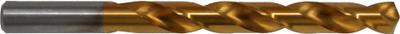 CHICAGO-LATROBE Jobber Length Drill Bit: #24, 135° Split Point, TiN-Coated HSS - NAS-Spec High-Speed Steel Jobber-Length Drill Bits for Aerospace