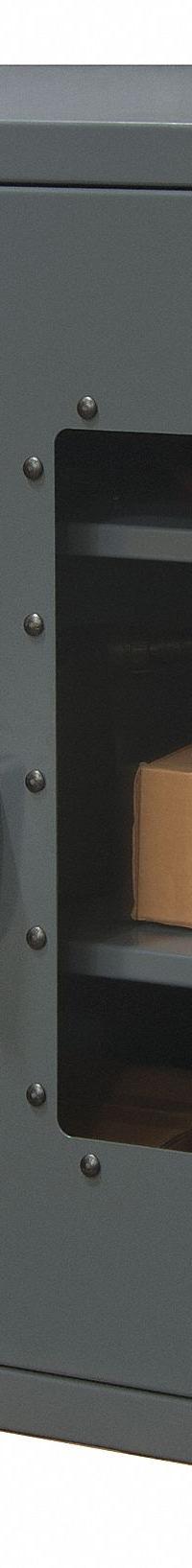 DURHAM MFG Storage Cabinet: 48 in x 24 in x 42 in, Frame, 2 Adj Shelves, Gray, Gray, Swing (MPN HDCC244842-2S95). Key specifications — Base Type: Frame; Cabinet Color: Gray; Frame Assembled: Assembled; Brand: DURHAM MFG.