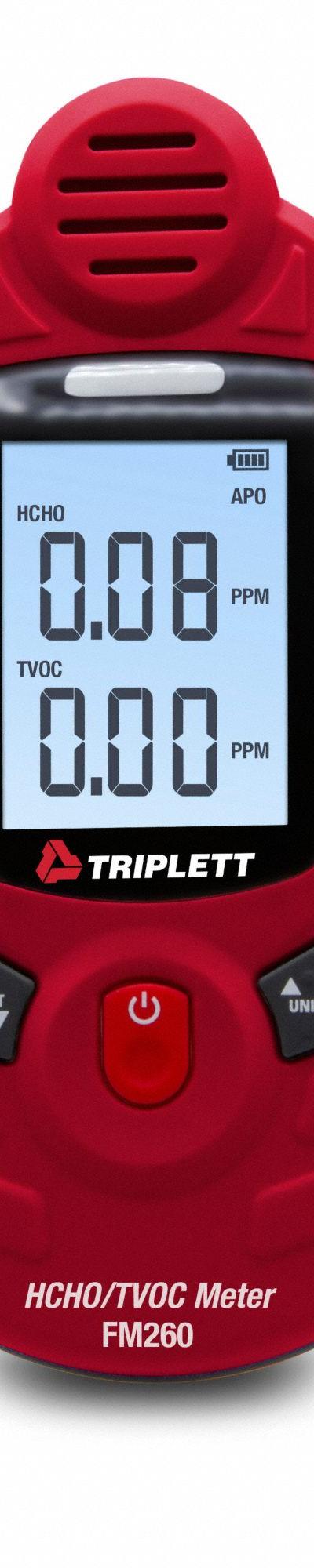 TRIPLETT Formaldehyde Tester: Built in Sensors/Selectable Units of Measure - Multi-Gas Analyzers