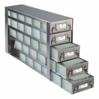 Freezer Drawer Rack: 21 1/2 in Overall Lg, 5 1/2 in Overall Wd, Stainless Steel, Slide Out Drawers (MPN RDDP65A). Key specifications — Includes: Slide Out Drawers; Material: Stainless Steel; Product Type: Freezer Drawer Rack; Brand: ARGOS TECHNOLOGIES.