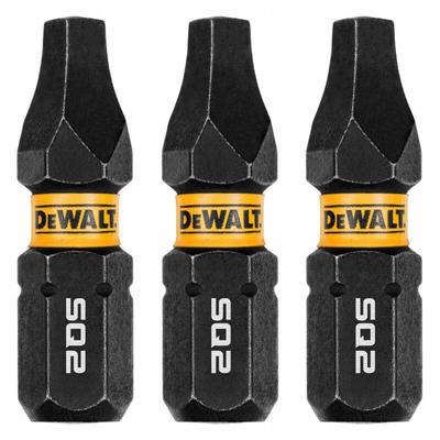 DEWALT Driver Bit: Screwdriver Bit, #2 Bit Size, S2 Bit Industry Size, Std, 1 in Overall Lg - Insert Bits