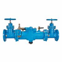 WATTS Backflow Preventor: LF009, with Flood Detection Sensor, Cast Iron, 3 in Pipe Size, Flange (MPN 3" LF009-NRS). Key specifications — Connection Type: Flange.
