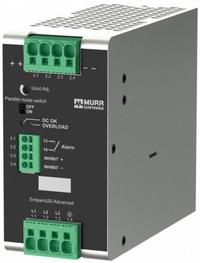 MURRELEKTRONIK DC Power Supply: DIN Rail, 480 W Output Power - Rated, 6.7 A Current - Output (MPN 9000-17337-2421110). Key specifications — attr1044898: Three; attr1044874: Aluminum; attr1044879: 450.5 to 810V DC; attr211400: MURRELEKTRONIK.