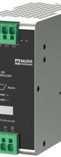 MURRELEKTRONIK DC Power Supply: DIN Rail, 480 W Output Power - Rated, 6.7 A Current - Output (MPN 9000-17337-2421110). Key specifications — attr1044898: Three; attr1044874: Aluminum; attr1044879: 450.5 to 810V DC; attr211400: MURRELEKTRONIK.