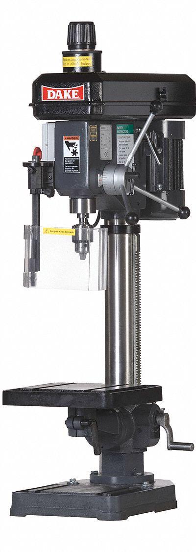 DAKE CORPORATION Bench Drill Press: Belt - Benchtop Drill Presses with Manual Downfeed