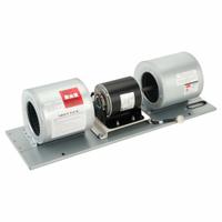 Air Curtain Blower: 10 3/4 in x 35 in x 11 in, 115 V AC, 1 Ph, 3/4 hp, Galvanized Steel Housing (MPN 6E819). Key specifications — Brand: DAYTON.