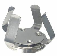 BENCHMARK SCIENTIFIC Dual Clamp: 3 in Overall Lg, 2 3/4 in Overall Wd, Magnetic Clamp, 250 mL (MPN H1000-MR-250). Key specifications — Hold Capacity: 250 mL; Brand: BENCHMARK SCIENTIFIC; Material: Stainless Steel; Product Type: Magnetic Clamp.