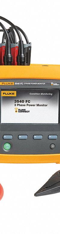 FLUKE Power/Condition Monitor: For Single/Split/Three Phase, CAT II 1000V/CAT III 600V/CAT IV 300V (MPN FLUKE 3540 FC KIT). Key specifications — Brand: FLUKE; IP Rating: IP50; Sampling Rate: 10.24 kHz.