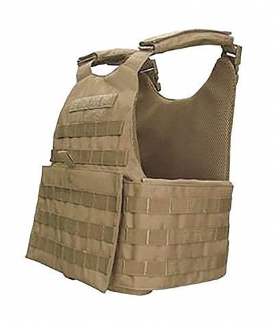 UNITED SHIELD Plate Carrier: Universal, Tan, Unisex, 1000 Denier Nylon, MOPC - Tactical Plate Carriers with Cummerbund