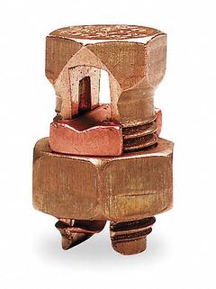 BLACKBURN Split-Bolt Connector: For Wire Size 3 AWG – 8 AWG, Bronze Body Material (MPN 3H). Key specifications — Brand: BLACKBURN; Direct Burial Rated: No.