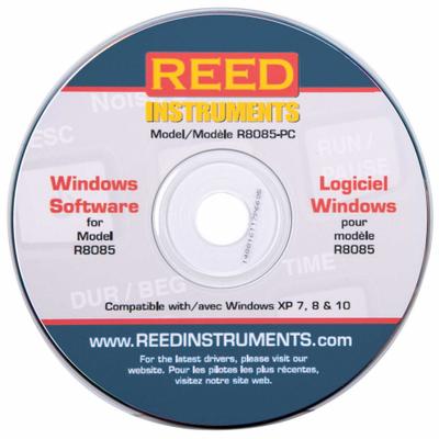 REED INSTRUMENTS Software: PC Software, R8085-PC - Sound Level Meter Accessories