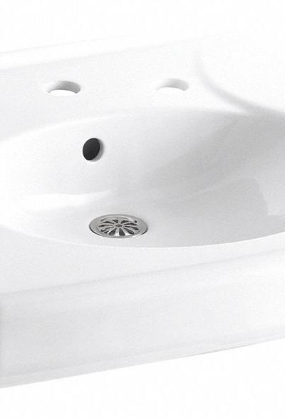 KOHLER Bathroom Sink: Brenham™ - One-Station Wall-Mounted Bathroom Sinks without Faucets