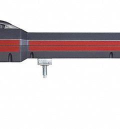 LIFTMASTER Secondary Gate Arm: For Use With Gate Operators, 6 in Overall Ht, Burgundy, Barrier Arm (MPN LA500DCS). Key specifications — Brand: LIFTMASTER; Color: Burgundy; For Use With: Gate Operators; Material: Aluminum; Product Type: Barrier Arm.