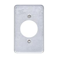 APPLETON ELECTRIC Weatherproof Cover: Steel, FD/FS, Round Receptacles, 1 Gangs, 4 9/16 in Overall Ht (MPN FSK1RY). Key specifications — Brand: APPLETON ELECTRIC; Color: Gray; Compatible with Product Type: Round Receptacles; Compatible with Series: FS; Mounting Orientation: Vertical.