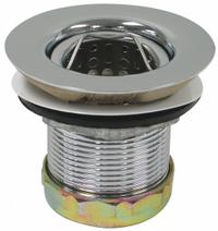 PERFECT PUTTY Strainer: Stainless Steel, Chrome, 2 1/2 in Overall Ht, 4 1/2 in Overall Dia, Threaded (MPN 59-3060). Key specifications — Product Type: Sink Drain; Brand: PERFECT PUTTY; Finish: Chrome; Material: Stainless Steel; Includes: Tailpiece Washer.