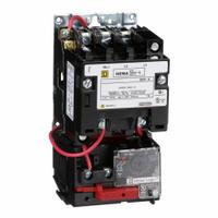 SCHNEIDER NEMA Magnetic Motor Starter: Non-Reversing, 3 Poles, NEMA Size 1, 27 A, 120V AC Coil (MPN 8536SCO3V02H309S). Key specifications — Brand: SCHNEIDER; Coil Voltage: 120V AC; Phase: Three; Operator: None; Terminal Connection Type: Screw Clamp Terminals; Includes Pilot Light: No; Operator Controls: None; Auxiliary Contacts Included: No Auxiliary Contacts Included.