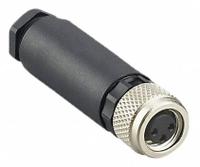 IFM M8 Circular Connector: A Coded, 3 Socket, M8 Female Thread with Straight Connection, IP67 (MPN E12463). Key specifications — Brand: IFM; IP Rating: IP67; Housing Material: Nylon; Connector Body Type: Socket; Coding: A; Voltage Rating: 30V DC; Wiring Type: Screw Terminals.