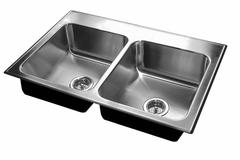 JUST MANUFACTURING Kitchen Sink: 29 in Overall Lg, 18 in Overall Wd, 5 3/8 in Bowl Dp, 12 in Bowl Lg (MPN DLADA1829A553-J). Key specifications — Brand: JUST MANUFACTURING; Color Family: Silver/Gray.