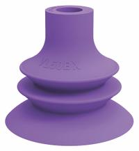 PIAB Vacuum Pad: Plain Pad without Adapter, 50 mm Pad Dia, Thermoplastic Elastomer, Purple, 60A (MPN VL50BX). Key specifications — attr1019194: VL50BX; attr1019196: PIAB; attr1019197: 60A.