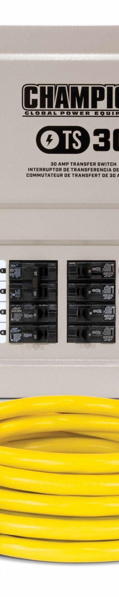 CHAMPION POWER EQUIPMENT CHAMPION Transfer Switch: Single Phase - Manual Transfer Switches