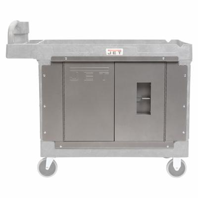 JET Cart Security System: For 141016, For 817XX6, 800 lb Cap, Powder Coated - Security Paneling for Utility Carts with Deep Lipped Plastic Shelves