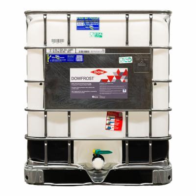 DOWFROST Heat Transfer Fluid: DOWFROST, 30% Concentration, Clear, 265 gal Tote - Food-Grade Propylene Glycol