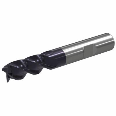 WIDIA Square End Mill: Carbide, TiAlN Coated, 4 Flute, 5 mm Mill Dia, 13 mm LOC - Fast-Cutting Carbide Square End Mills for Steel & Cast Iron