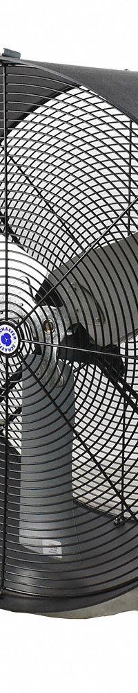 SCHAEFER Circulating Fan: 36 in Blade Dia, 115/230V AC, Mobile, 1/2 hp, Direct Drive, Polyethylene (MPN VKM36-B-O). Key specifications — Mobility: Mobile; Standards: AMCA Standard 230.99; Voltage: 115/230V AC; Brand: SCHAEFER.